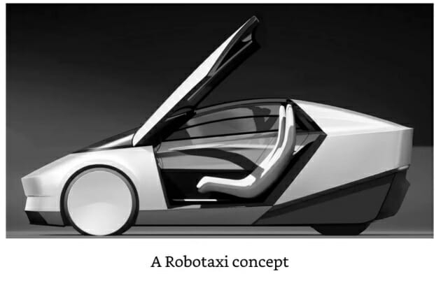 테슬라 로보택시 콘셉트