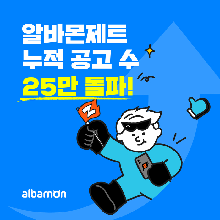 알바몬, AI 알바 매칭 누적 공고 수 25만 돌파