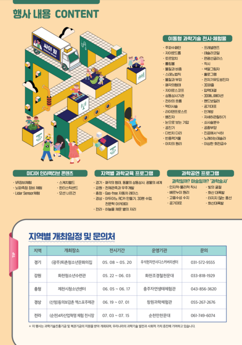 창의재단 등, 8일부터 '찾아가는 과학관' 전국 순회 개최