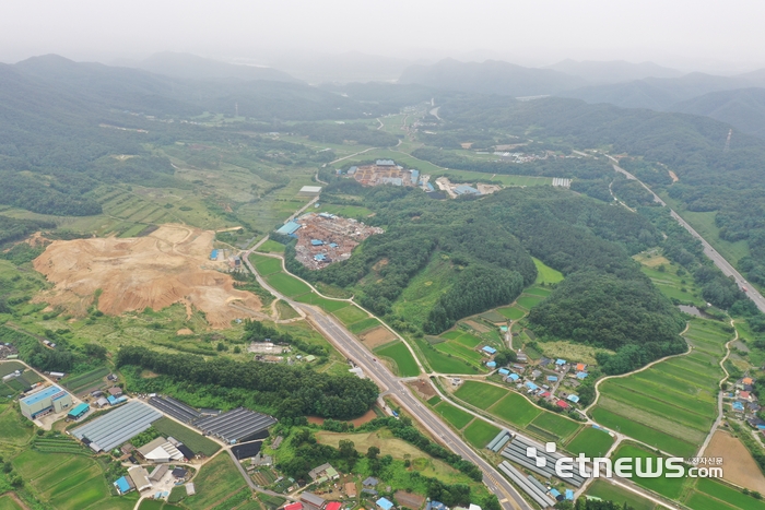 부론산단 조성지 전경