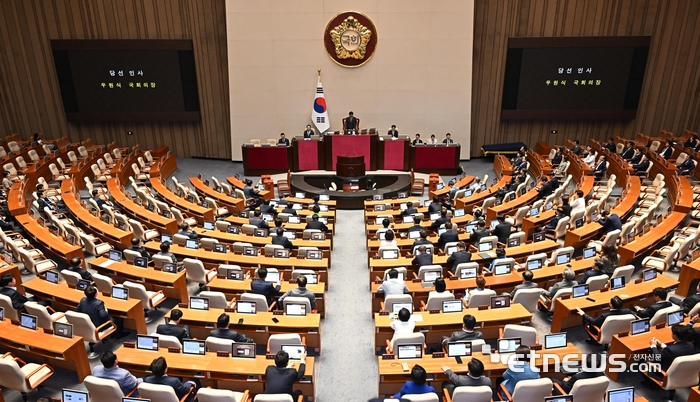 당선인사하는 우원식