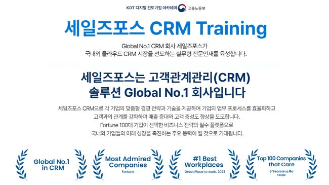 청년 CRM 101 아카데미. 사진=세일즈포스 코리아