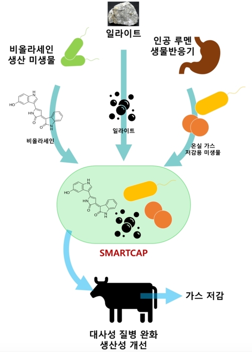 온실가스 저감을 위해 개발 예정인 스마트캡슐 개념도.