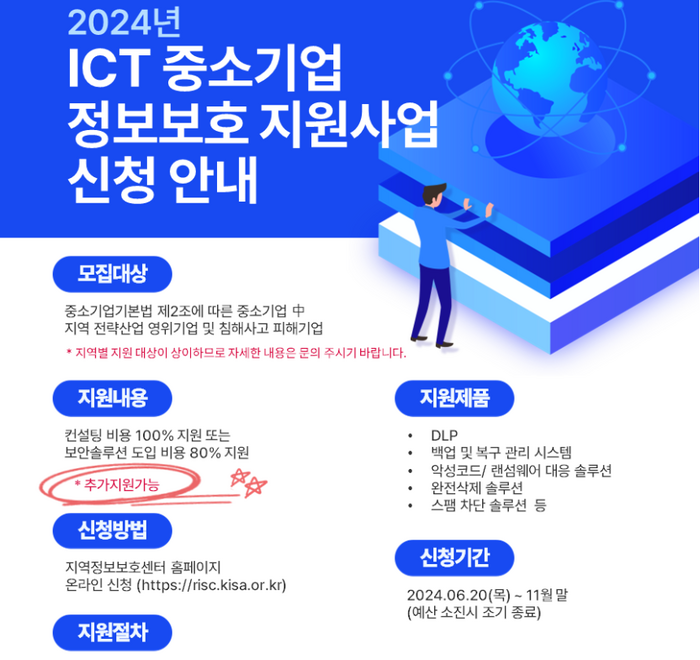 에스엠에스, '2024 ICT 중소기업 정보보호지원사업' 수요기업 모집