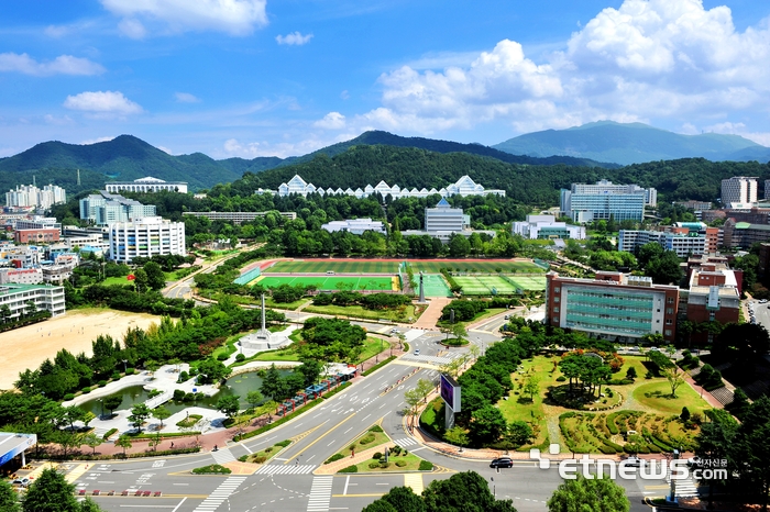 조선대학교 전경.