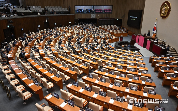 국민의힘 없이 시작된 본회의