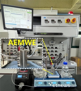 AEM 수전해 장치 적용 성능 평가 모습.