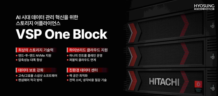 효성인포, 'VSP One Block' 출시…“하이브리드 클라우드 환경 데이터 관리 혁신”