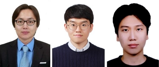 왼쪽부터 김종민 교수, 통합과정 강한솔·박동원 씨