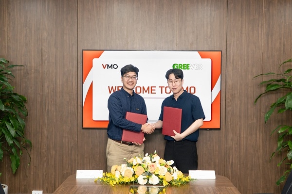 VMO Global 본사에서 VMO와 GREEVER의 MoU 체결 현장. 사진=그리버