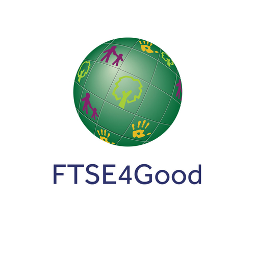 FTSE4Good 편입 인증 로고. 〈사진 삼성전기 제공〉