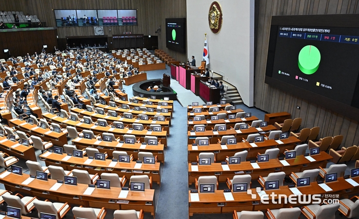 '노란봉투법' 국회 본회의 통과…野 단독 처리