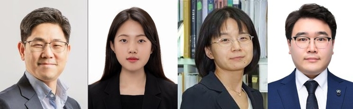 왼쪽부터 정성준 포스텍 교수, 이윤지 씨, 한국화학연구원 김미현 책임연구원, 이명규 박사.