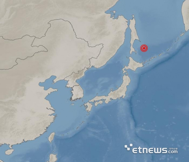 10일 일본 홋카이도 아사히카와시 북북동쪽 476km 해역에서 규모 6.8의 지진이 발생했다. 〈사진=기상청 제공〉