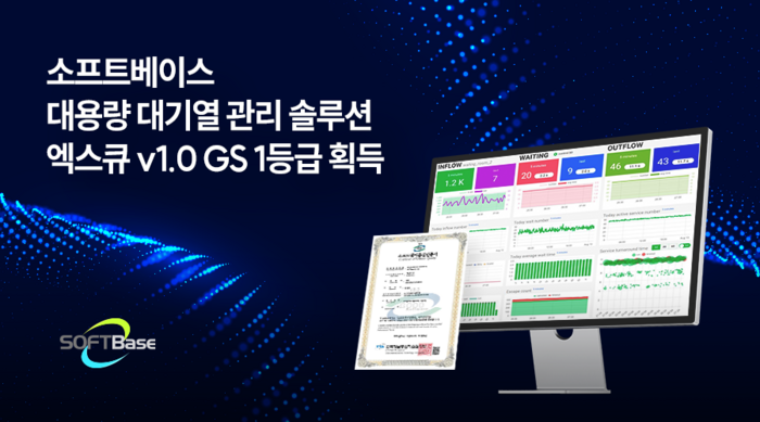 엑스큐 v1.0이 GS인증 1등급을 획득했다. 사진=소프트베이스
