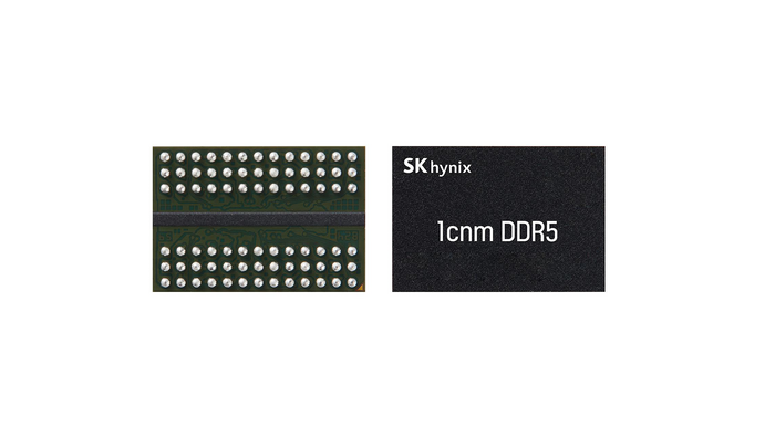 SK하이닉스 1c DDR5 D램. 동작 속도는 8Gbps(초당 8기가비트)로 전세대 대비 11% 빨라졌고, 전력 효율은 9% 이상 개선됐다.