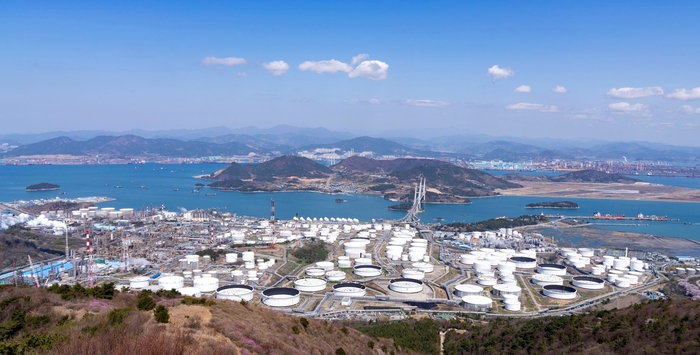 여수국가산업단지 전경.