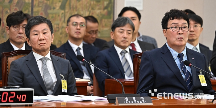 국회 출석한 축구-배드민턴 협회 수장