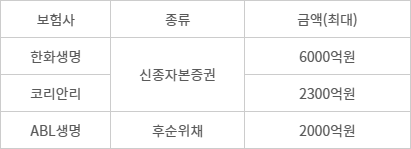 2024년 9월, 채권발행 결정 보험사 현황 - (자료=각사 취합)