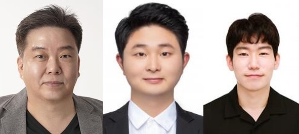 김형섭 포스텍 교수, 런하오 우 박사, 박사과정 사공만재 씨(왼쪽부터)