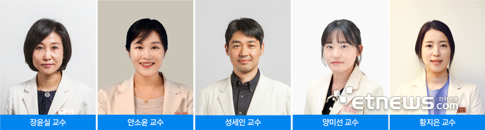 삼성서울병원 장윤실, 안소윤, 성세인, 양미선, 황지은 교수