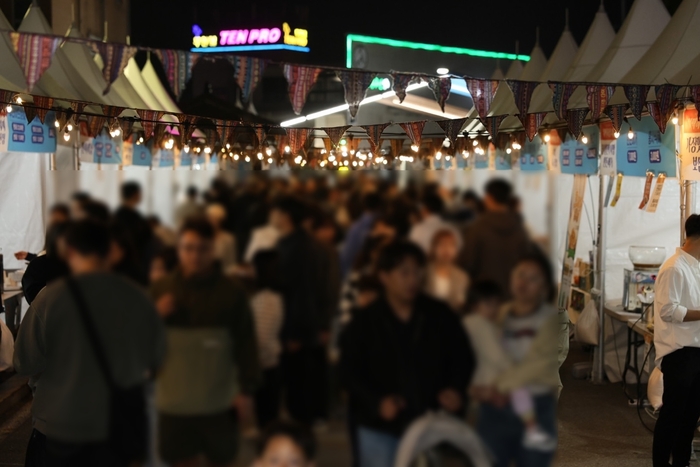 지난 12일 열린 '치맥하삼:례' 축제 현장. 사진=우석대학교/완주군