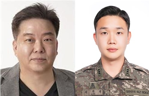 왼쪽부터 김형섭 교수와 이기택 대위