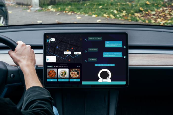 인디제이의 '눈치 AI' 기반 차량용 인포테인먼트 비서 서비스.