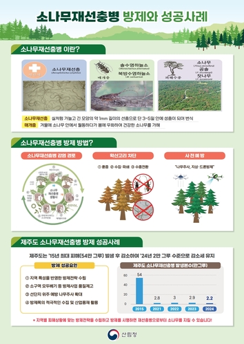 산림청, 소나무재선충병 집중 방제…헬기·드론 예찰 확대