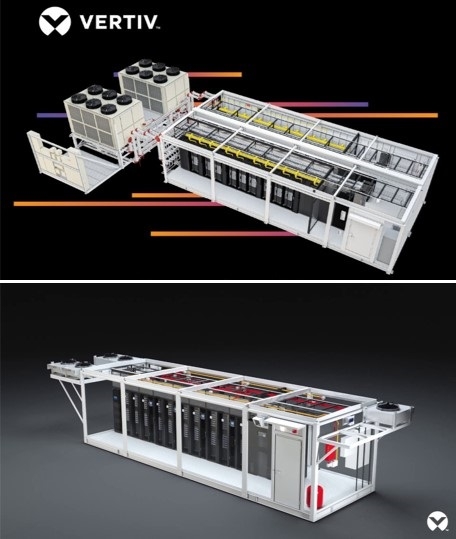 Vertiv AI 엣지 데이터센터. 사진=UWS