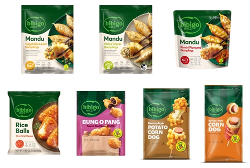 호주 '콜스(Coles)'에 입점하는 CJ제일제당의 비비고 K푸드 제품 7종. [자료:CJ제일제당]