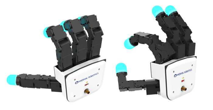 원익로보틱스 로봇손 '알레그로 핸드 V5'. (사진=원익로보틱스)