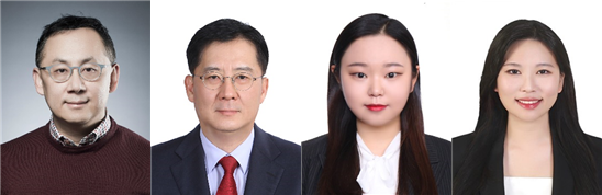 왼쪽부터 김태근 고려대 교수, 최동훈 고려대 교수, 김나현 고려대 석박사통합과정, 강민지 고려대 석사. (사진=고려대 제공)