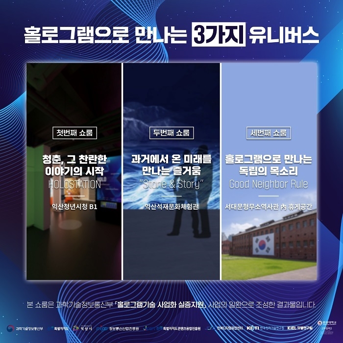 홀로그램 쇼룸. 사진=전북특별자치도 콘텐츠진흥원