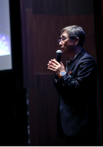 환영사를 전하는 이형칠 윕스 대표이사