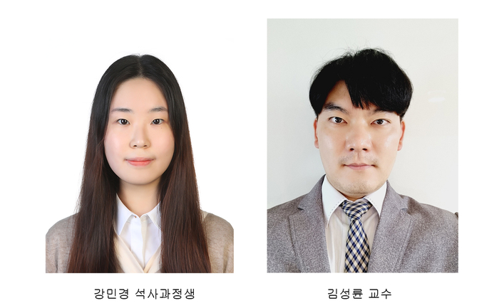 강민경 전북대 석사과정생(왼쪽), 김성륜 전북대 교수.