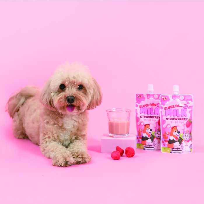 [마이펫페어] 슈퍼포우, 바나나와 딸기를 담은 펫밀크 소개