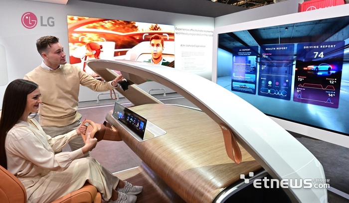 CES 2025에서 LG전자가 선보인 인캐빈 센싱 솔루션