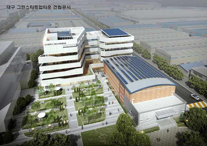 내년 하반기 준공예정인 '대구그린스타트업타운' 조감도