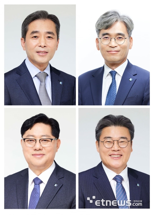 사진 왼쪽 위부터 시계방향으로 백창열, 김규섭, 이승은, 이건홍 부행장