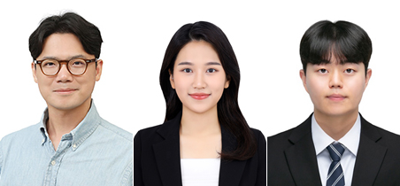 (왼쪽부터)김성준 교수, 임은진 석사, 박용진 석사생. (사진=동국대)