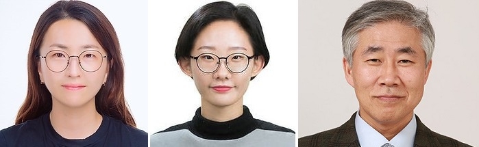 왼쪽부터 장진아 포스텍 교수, 포스텍 시스템생명공학부 통합과정 한호현 씨(공동1저자), 백선하 서울대병원 교수