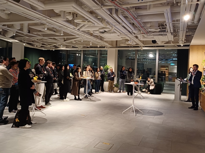 에듀테크 전문 액셀러레이터 도해와 러닝스파크는 22일(현지 시각) 런던 비숍스게이트에서 '코리아 나이트(Korea Night)'를 개최했다. (사진·런던=마송은 기자)