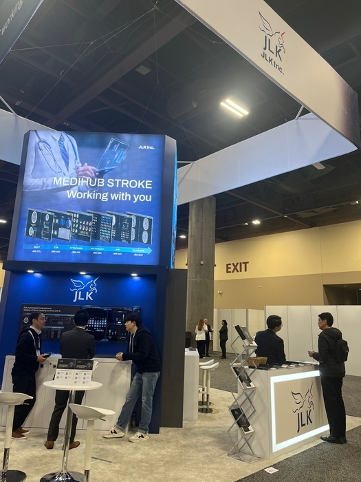 ISC 2024 현장에 마련한 제이엘케이부스 부스(사진=제이엘케이)