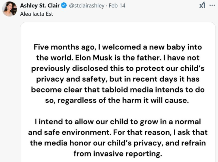 애슐리 세인트 클레어(26) 엑스(X). 사진=엑스 캡처