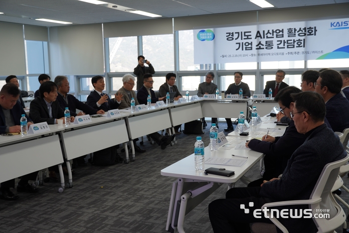 경기도가 지난 19일 과천지식정보타운에서 도내 AI 기업들과 'AI 산업 활성화를 위한 기업 소통 간담회'를 개최했다.