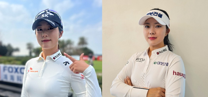 김재희 KLPGA 프로(왼쪽)과 서어진 프로.