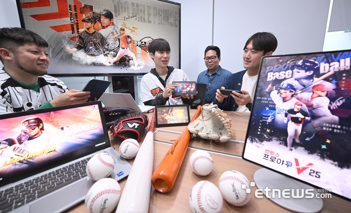 컴투스, 야구게임 업데이트 테스트중