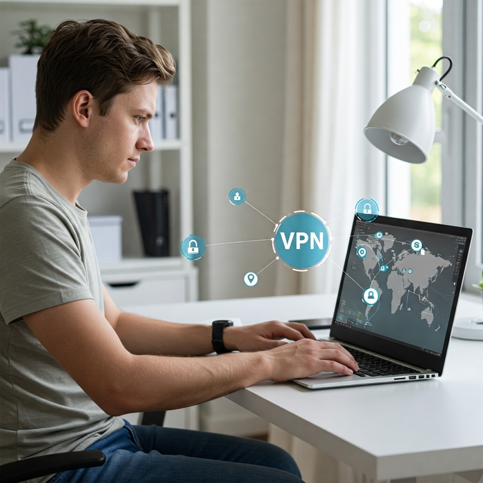 톡톡 용어 - VPN (AI로 생성)
