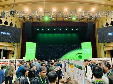 엔비디아 GTC 2025 포스터 리셉션 전경(사진=노을)